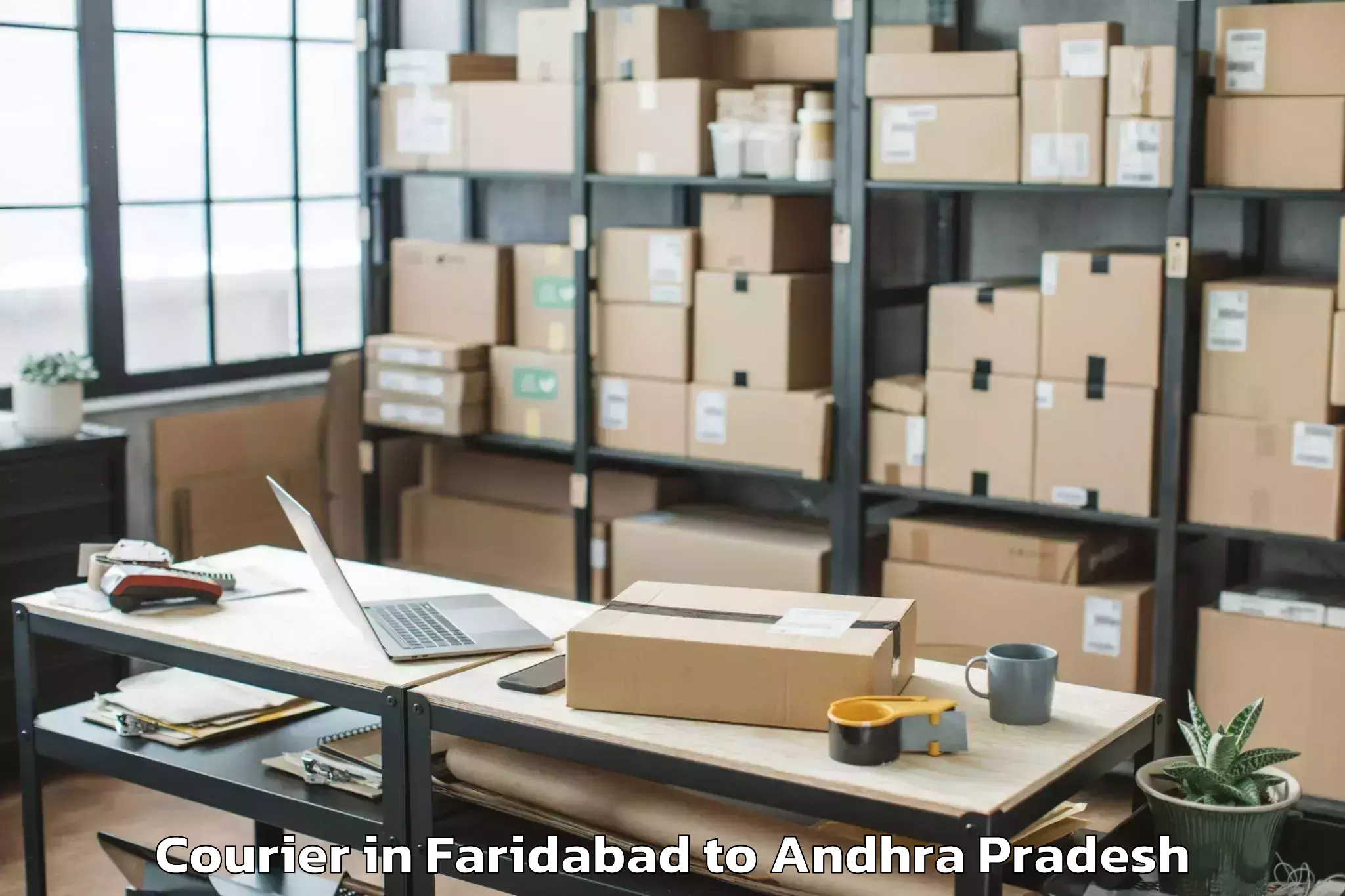 Easy Faridabad to Addateegala Courier Booking